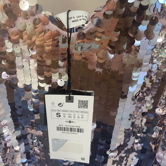 Zara Strappy Sequin Dress - Picture 8 of 9